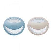 Sucette NUK MommyFeel 0‑9 mois – tétine en silicone ultra-douce, design imitant le sein, boîte réutilisable, sans BPA. Recommandée pour allaitement.