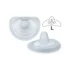 Bouts de sein NUK Taille L (24 mm) – lot 2 en silicone ultra-fin, formes triangulaires avec picots & 4 trous, protège mamelons sensibles, boîte hygiénique.