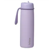 BBox Gourde Isotherme 690ml Lilac Love : inox double paroi, boissons froides 24h et chaudes 8h. Design élégant avec couvercle rabattable anti-fuite. Livraison rapide au Maroc.
