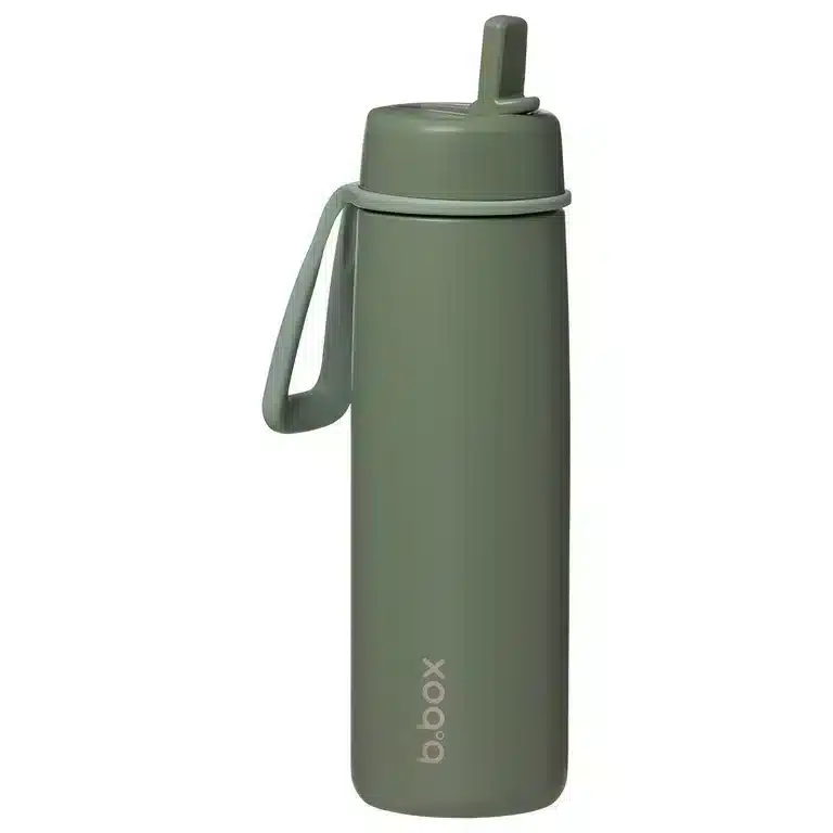 BBox Gourde Isotherme à Couvercle Rabattable 690ml – Olive – 5 – bebemaman