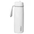 BBox Gourde Isotherme 690ml White Out : bouteille inox double paroi, boissons froides 24h et chaudes 8h. Design blanc élégant avec couvercle rabattable anti-fuite.