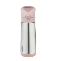 BBox Gourde Isotherme 500ml Blush Crush : inox double paroi, boissons froides 24h et chaudes 8h. Design chic et bouchon anti-fuite. Livraison rapide au Maroc.