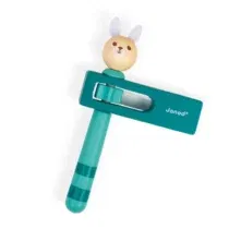 crécelle en bois Janod en forme de lapin pour bébé