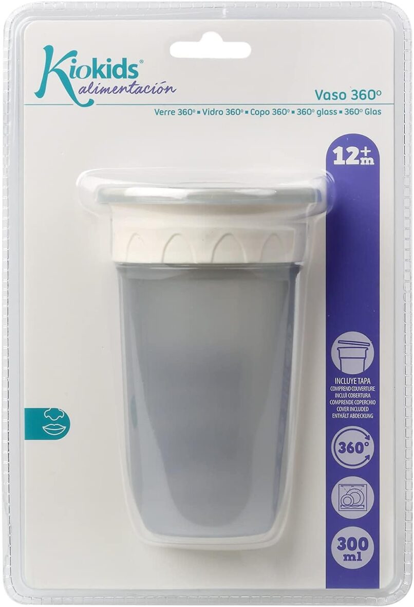 Kiokids Verre d’entraînement 360 Couleur Gris 300 ml -5 – bebemaman