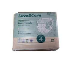 Love & Care – Couche Taille 4 (7-16 kg) – 50 unités - bebemaman