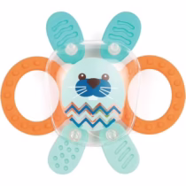 Hochet Lapin multicolore Ludi pour bébé dès 3 mois