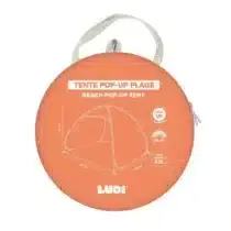 Ludi Tente Abri Plage XXL Anti‑UV 10mois Orange - 2 - bebemaman