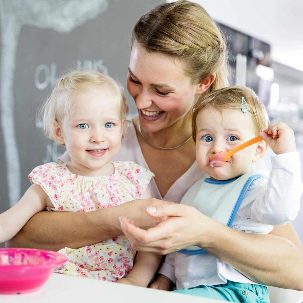 Nip Kit de Cuillères Courtes Colorées Mélangées 5 pièces -4- bebemaman