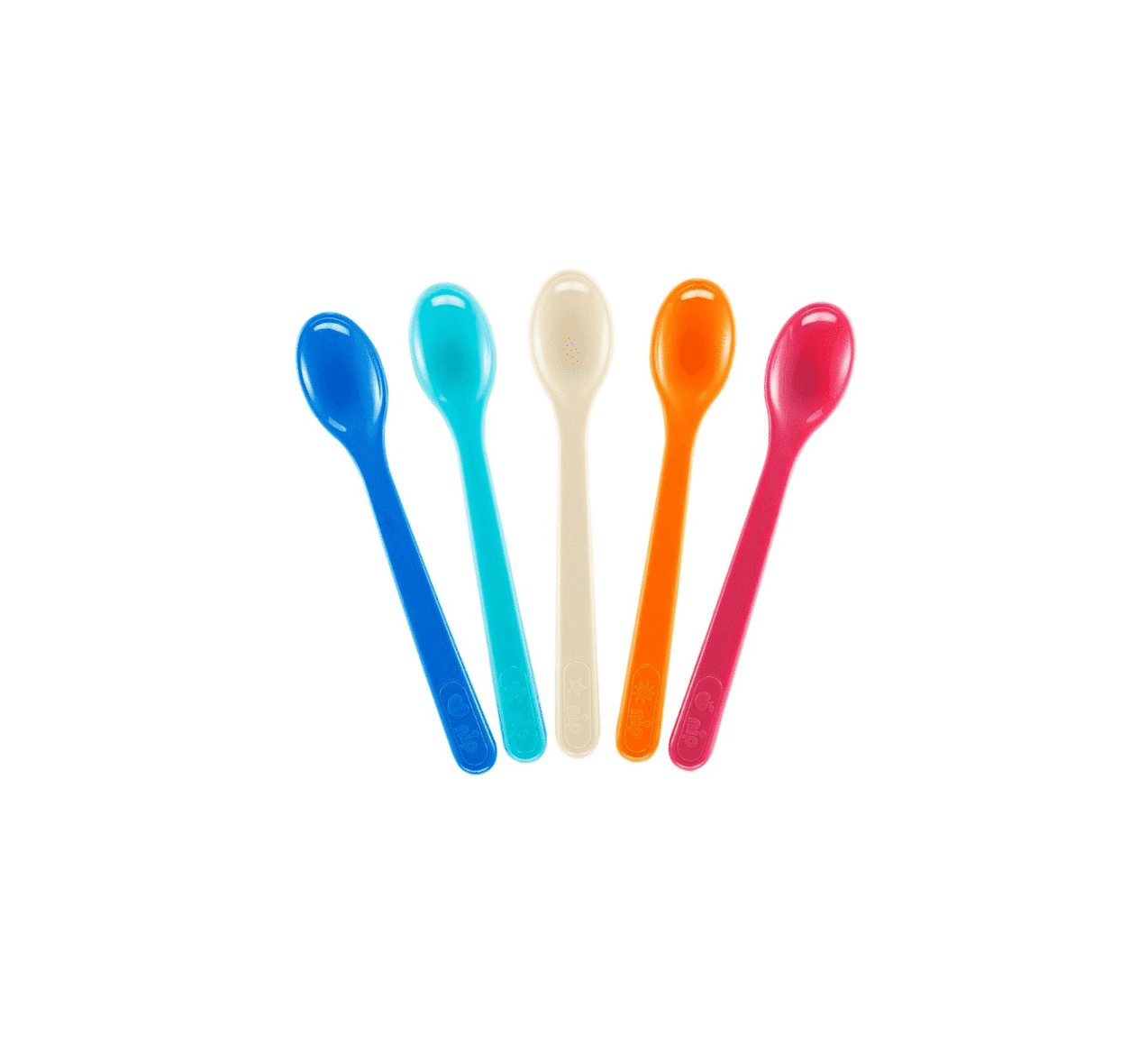 Nip Kit de Cuillères Courtes Colorées Mélangées 5 pièces