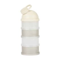 Babymoov Babydose boîte doseuse empilable beige pour lait en poudre, pratique et hermétique. Idéal pour les sorties de bébé.
