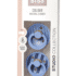 Bibs Lot de 2 Sucettes Rondes Studio Colour Sky Blue 6-18 mois