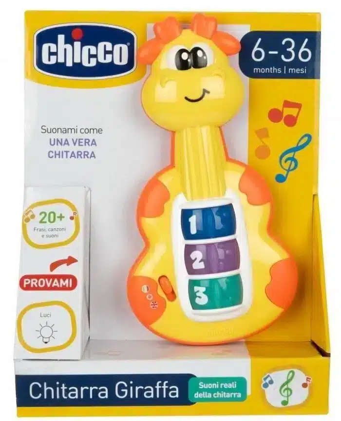 Chicco Giraffe Guitar jouet musical bébé -8- bebemaman