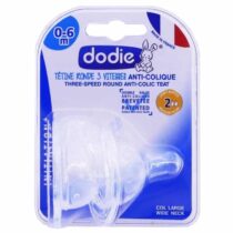 Dodie Lot de 2 tétines rondes 3 vitesses 0-6 mois