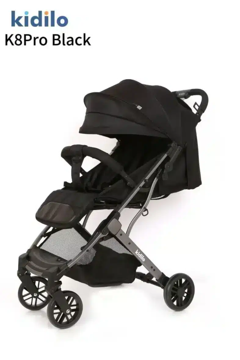 Kidilo K8 Poussette Valise pour bébé Noir