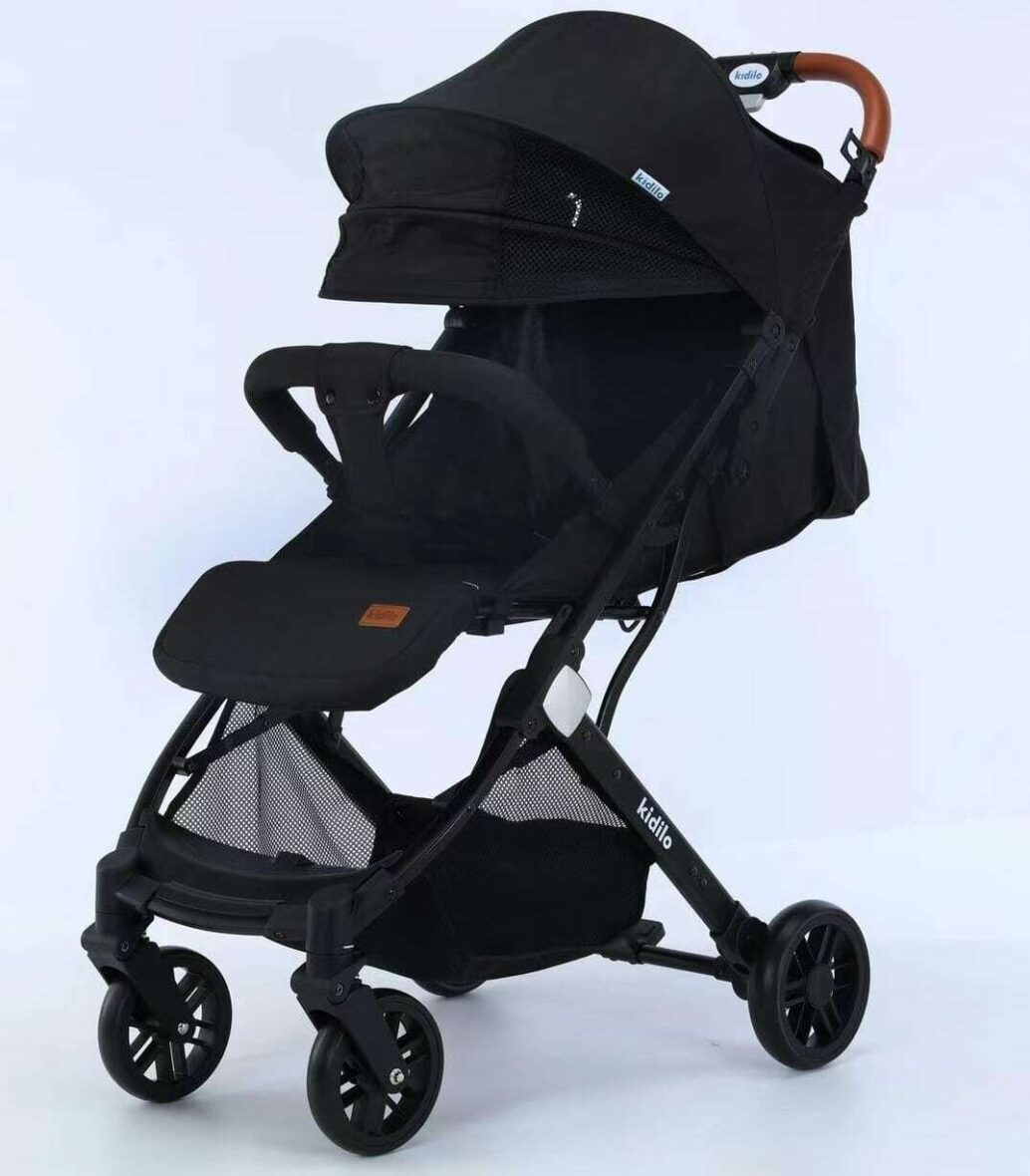 Kidilo K8 Poussette Valise Compacte Noir – bebemaman