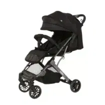 Kidilo K8 Poussette Valise Compacte Noir pliable