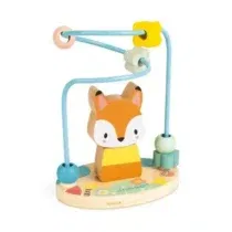 Janod Looping Renard Pure jouet d’éveil bois multicolore