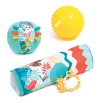 Ludi Coffret Sensoriel Tube et Balles Multicolore – Jouet d’éveil bébé