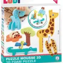 Ludi Puzzle Mousse 3D Jungle bébé