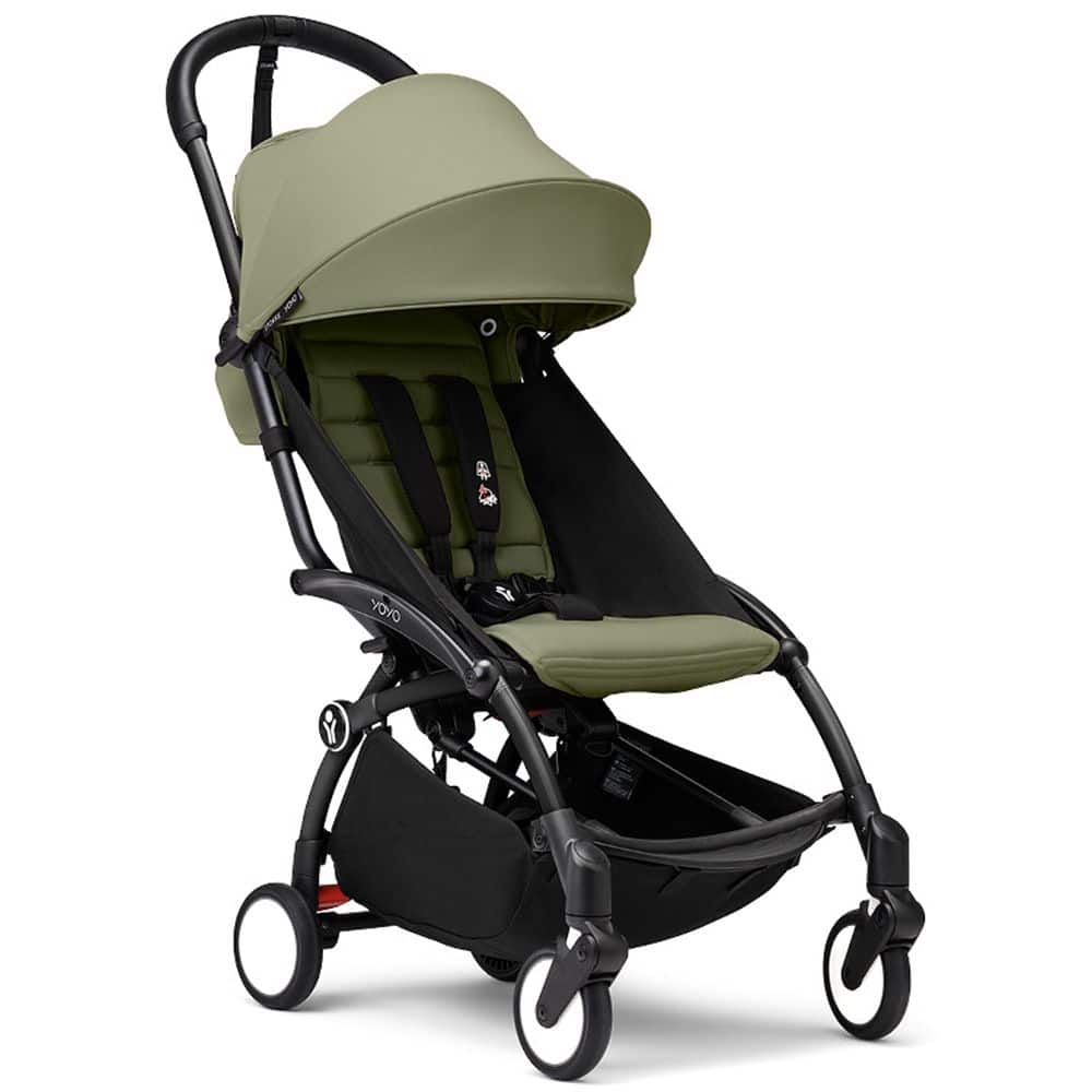 Poussette YOYO³ Stokke Pack 6M+ Olive Cadre Noir