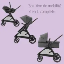 Maxi-Cosi Zelia S Trio Dark Grey poussette 3-en-1 i-Size