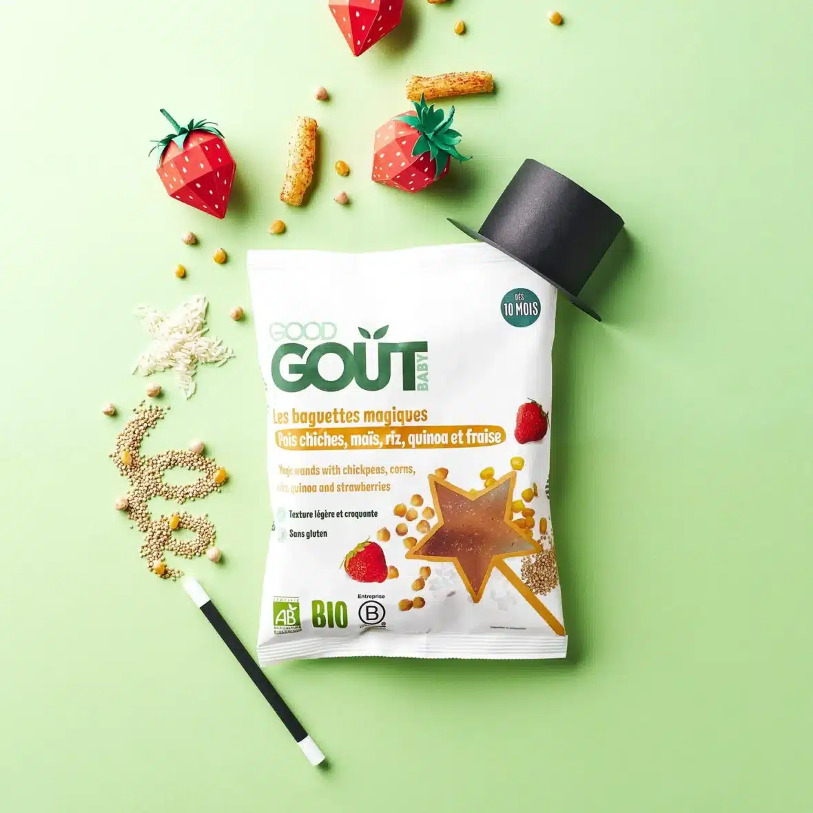 Baguettes magiques Good Goût bio pois chiches fraise -2- bebemaman