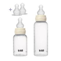 Bibs Pack Biberons ronds Grow and Flow en silicone 150ml et 270ml - Ivoire