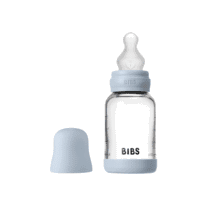 Bibs biberon en verre 120ml baby blue