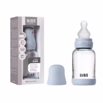 Bibs biberon en verre 120ml baby blue