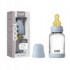 Bibs biberon en verre rond Baby blue 120ml latex