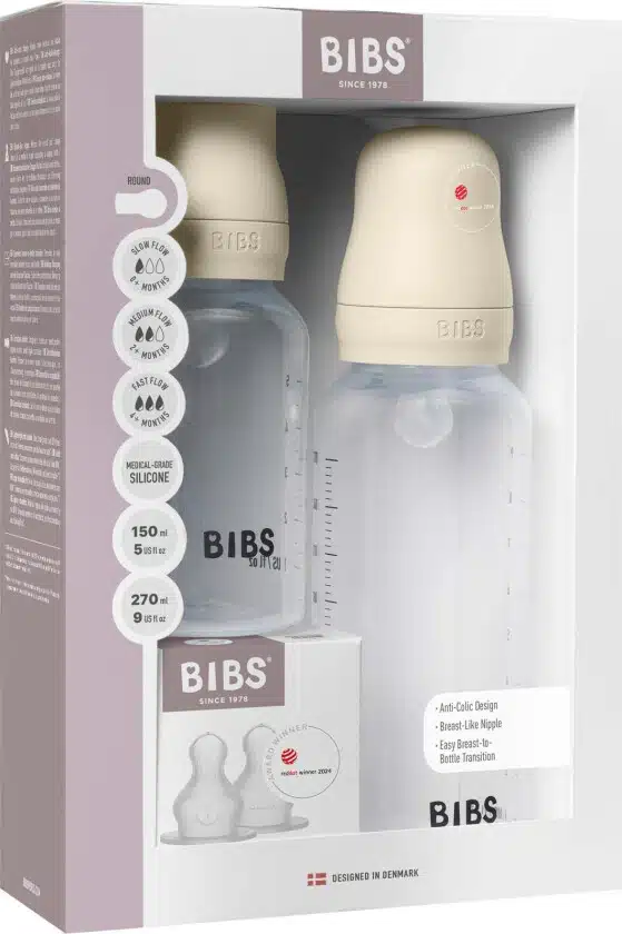 Bibs pack biberons ronds Grow and Flow ivoire silicone -6- bebemaman