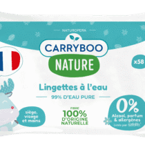 Carryboo Lingettes à l’Eau Pure 58 unités