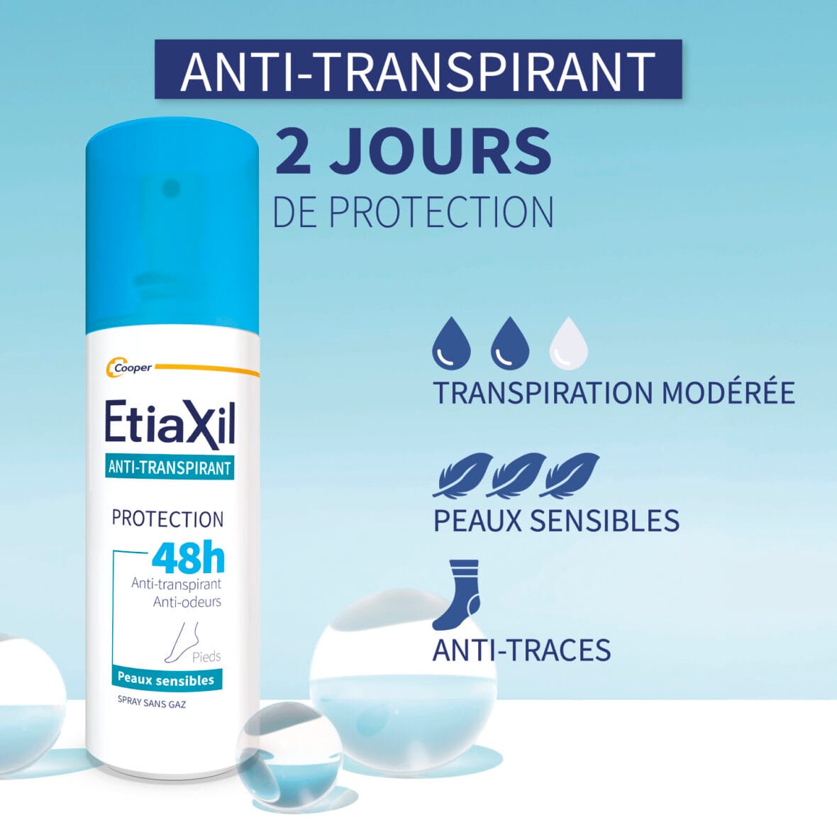 Etiaxil Déodorant Anti Transpirant 48H Pieds -2- bebemaman