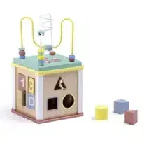 Eurekakids Cube multi-activités en bois pour bébé 18 mois+