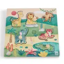 Eurekakids Puzzle Musical - Animaux de la Savane 12M+