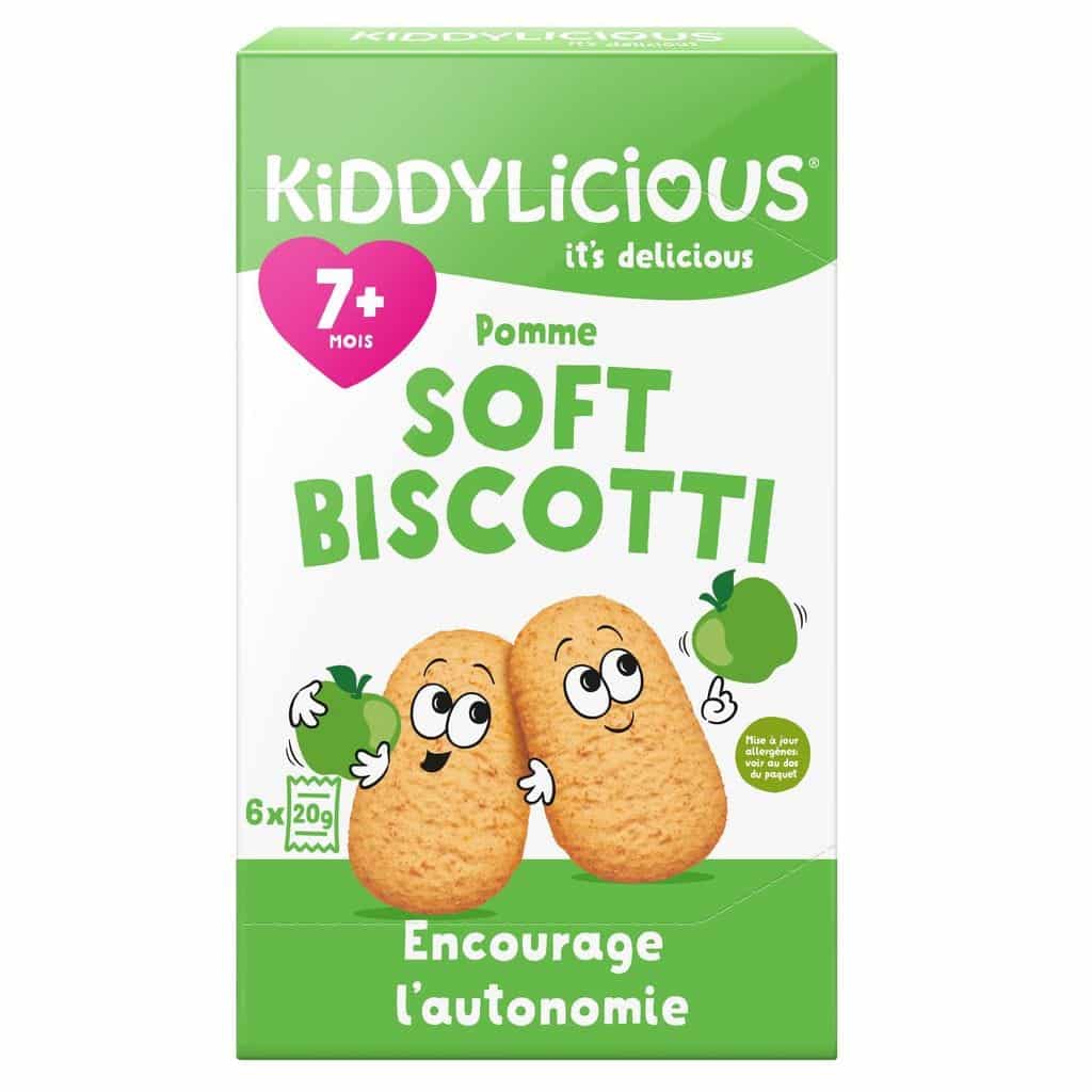 kiddylicious Biscuit Biscotti Pomme 7mois+
