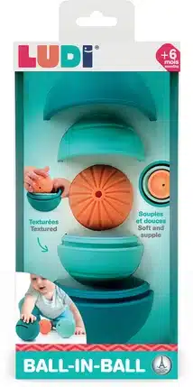 Ludi Jouet Ball in Ball Multicolore pour bébé -4- bebemaman