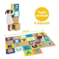 Ludi Tapis mousse Dalles Lettres 180x150cm
