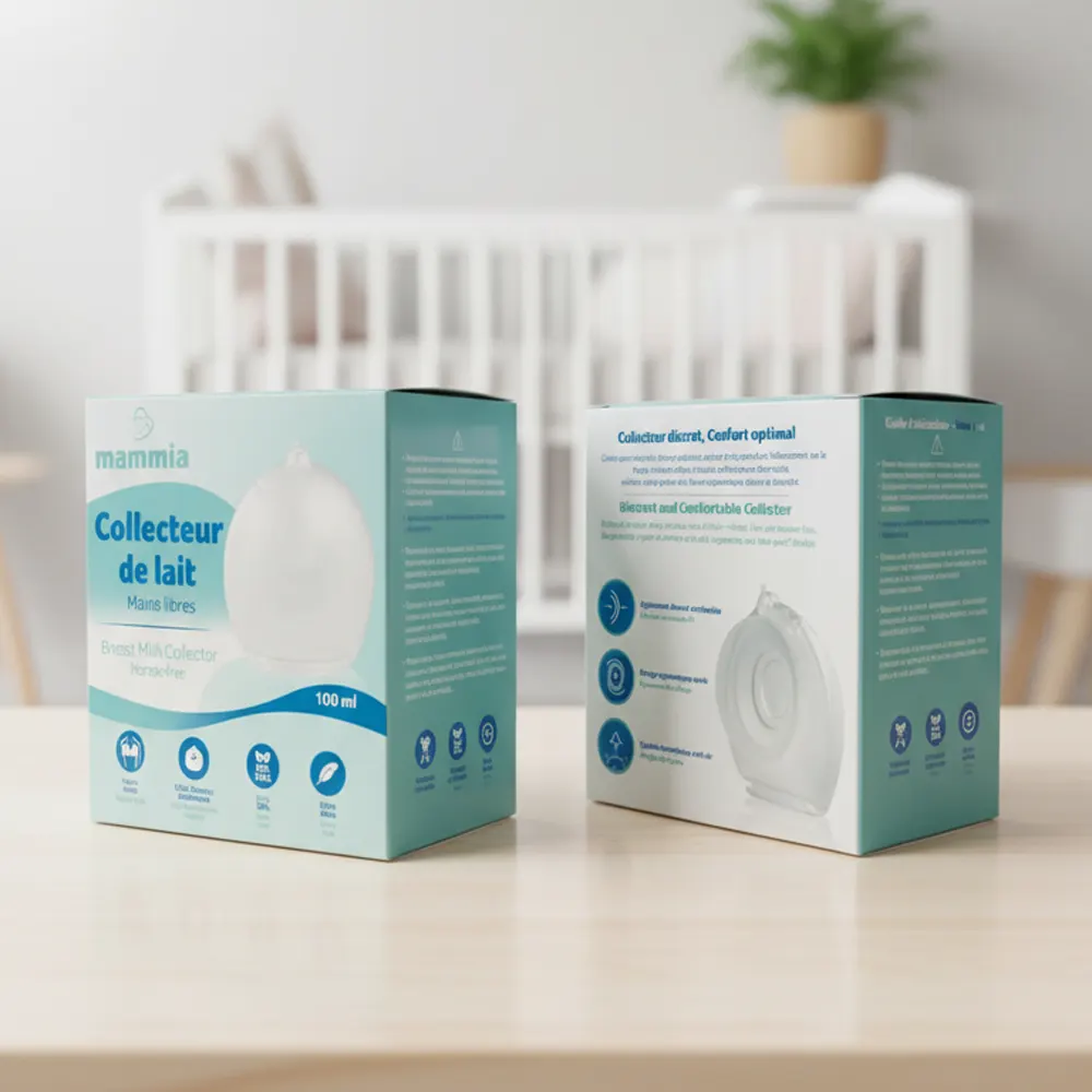 Mammia Collecteur de Lait Mains Libres 100ml -6- bebemaman