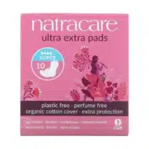 Natracare Serviette Ultra Extra Pads Super 10 unités