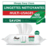 Sleepy Easy Clean lingettes multi-usages Savon Blanc x100