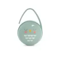 Suavinex Boite à sucettes Duo Attache-tétine Hibou Vert