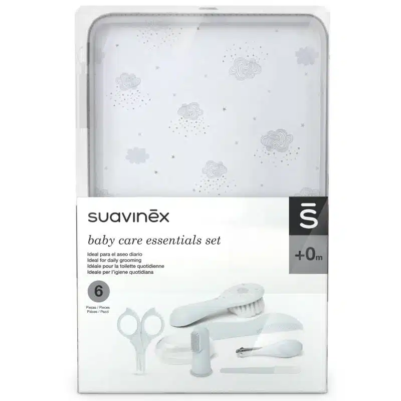 Trousse De Soins Bébé Suavinex - Tissu Imperméable - Dimensions 24x18x4 Cm - Fermeture Aimant - Facile à Nettoyer