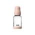 biberon en verre Bibs 120ml latex débit lent rose poudré