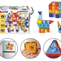jeu de construction magnétique Ludi 100 pièces