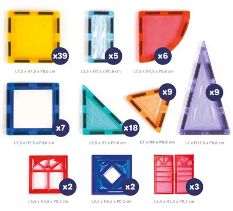 jeu de construction magnétique Ludi 100 pièces -4- bebemaman