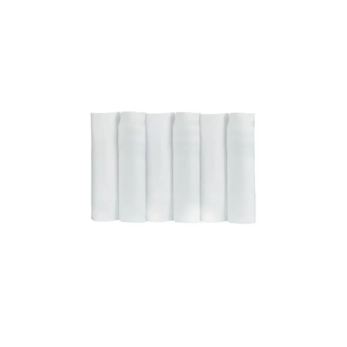 Trois Kilos Sept Lot De 6 Langes Bébé – Blanc 70x70cm