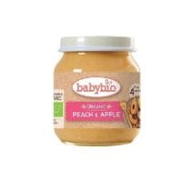 Babybio Confit Pêche et Pomme Bio 4mois+