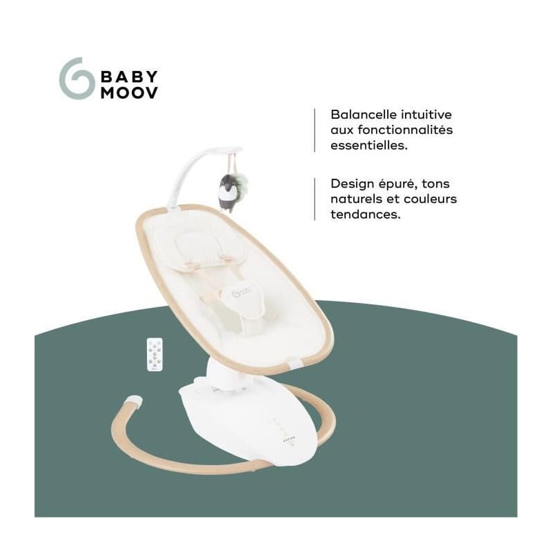 Babymoov Balancelle électrique Swoon Hoop Sand (5) bebemaman