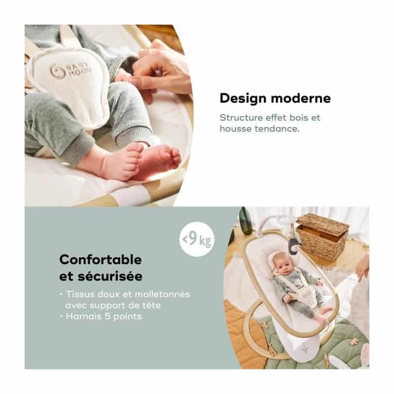 Babymoov Balancelle électrique Swoon Hoop Sand (6) bebemaman